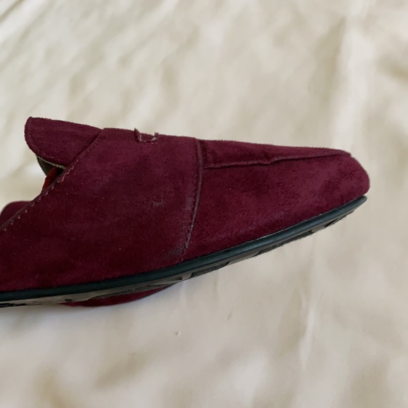 Maroon Slip On Mules, 7.5 - Picture 6 of 9